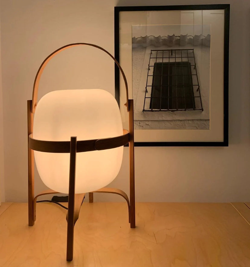 Portable Lantern Glass Table Lamp - Yiarolight