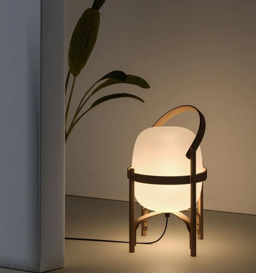 Portable Lantern Glass Table Lamp - Yiarolight