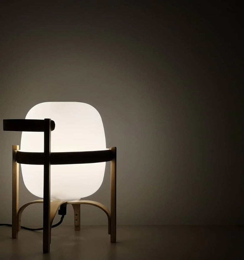 Portable Lantern Glass Table Lamp - Yiarolight