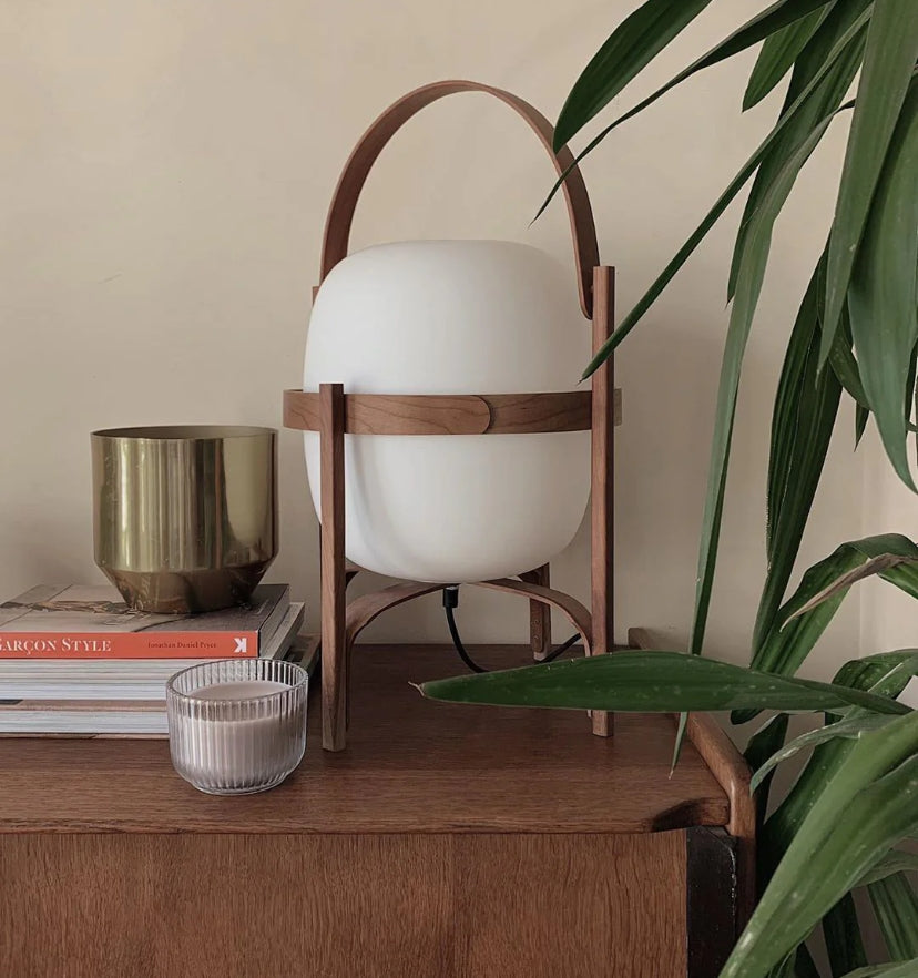Portable Lantern Glass Table Lamp - Yiarolight