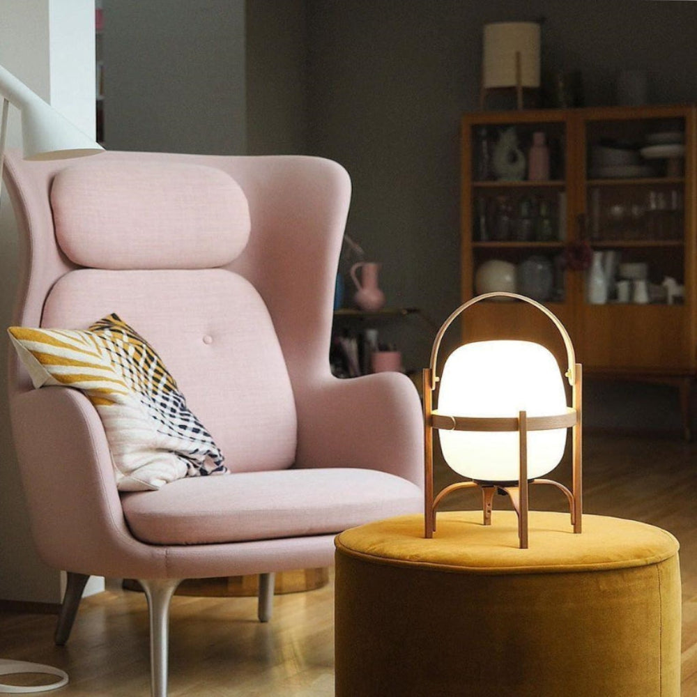 Portable Lantern Glass Table Lamp - Yiarolight