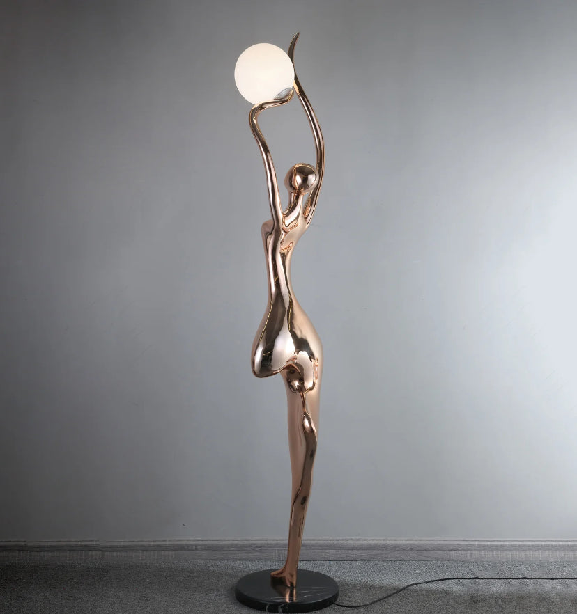 Pose Yoga Sculpture Floor Lamp - Auraolight