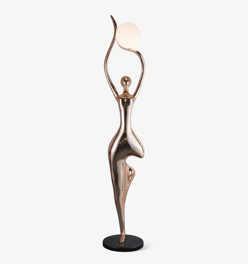 Pose Yoga Sculpture Floor Lamp - Auraolight