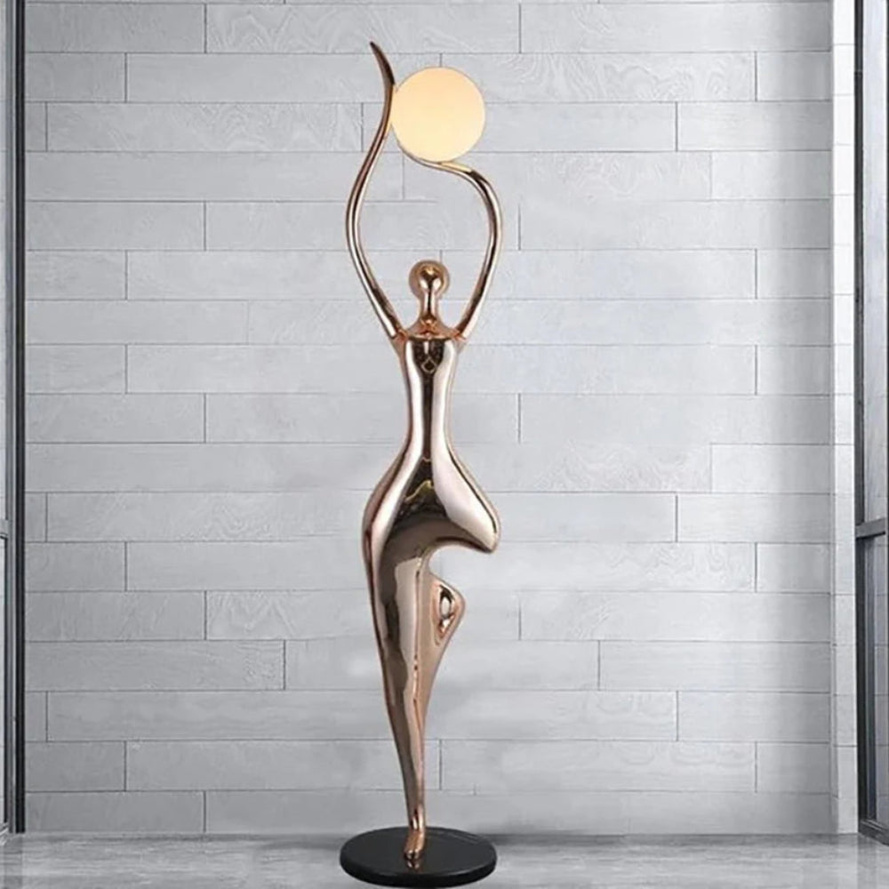 Pose Yoga Sculpture Floor Lamp - Auraolight