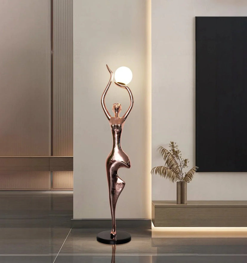 Pose Yoga Sculpture Floor Lamp - Auraolight