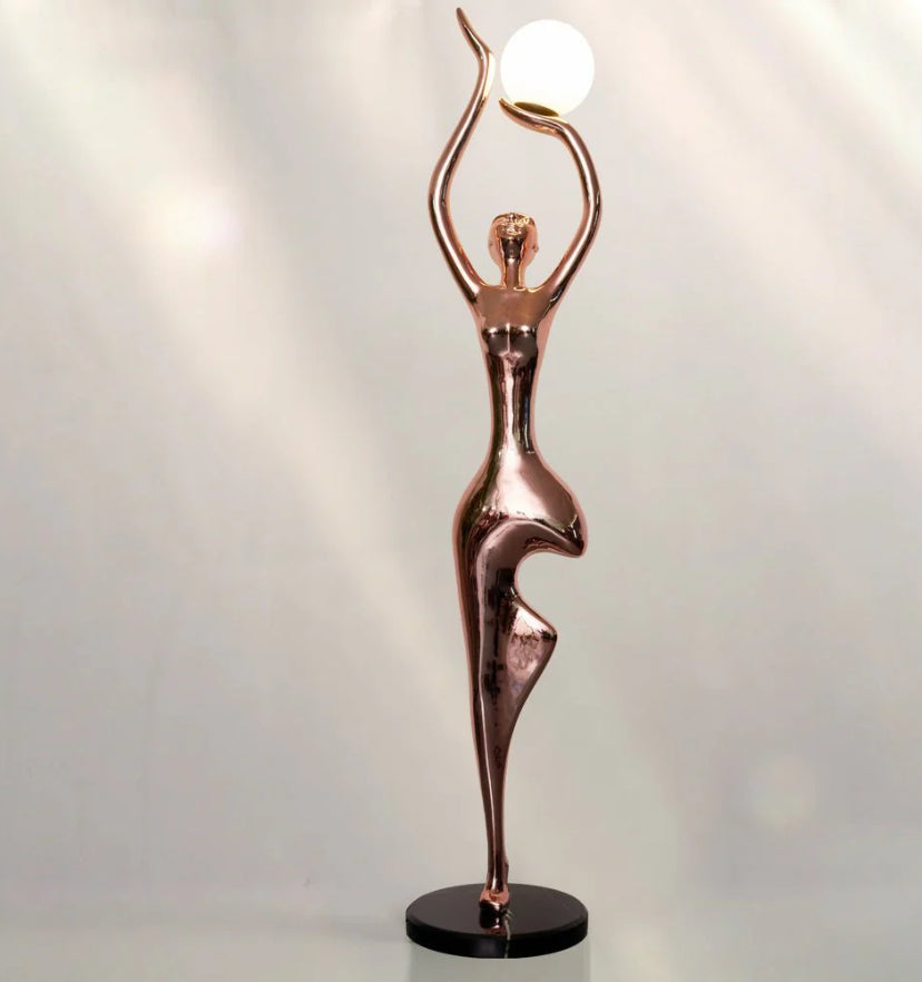 Pose Yoga Sculpture Floor Lamp - Auraolight