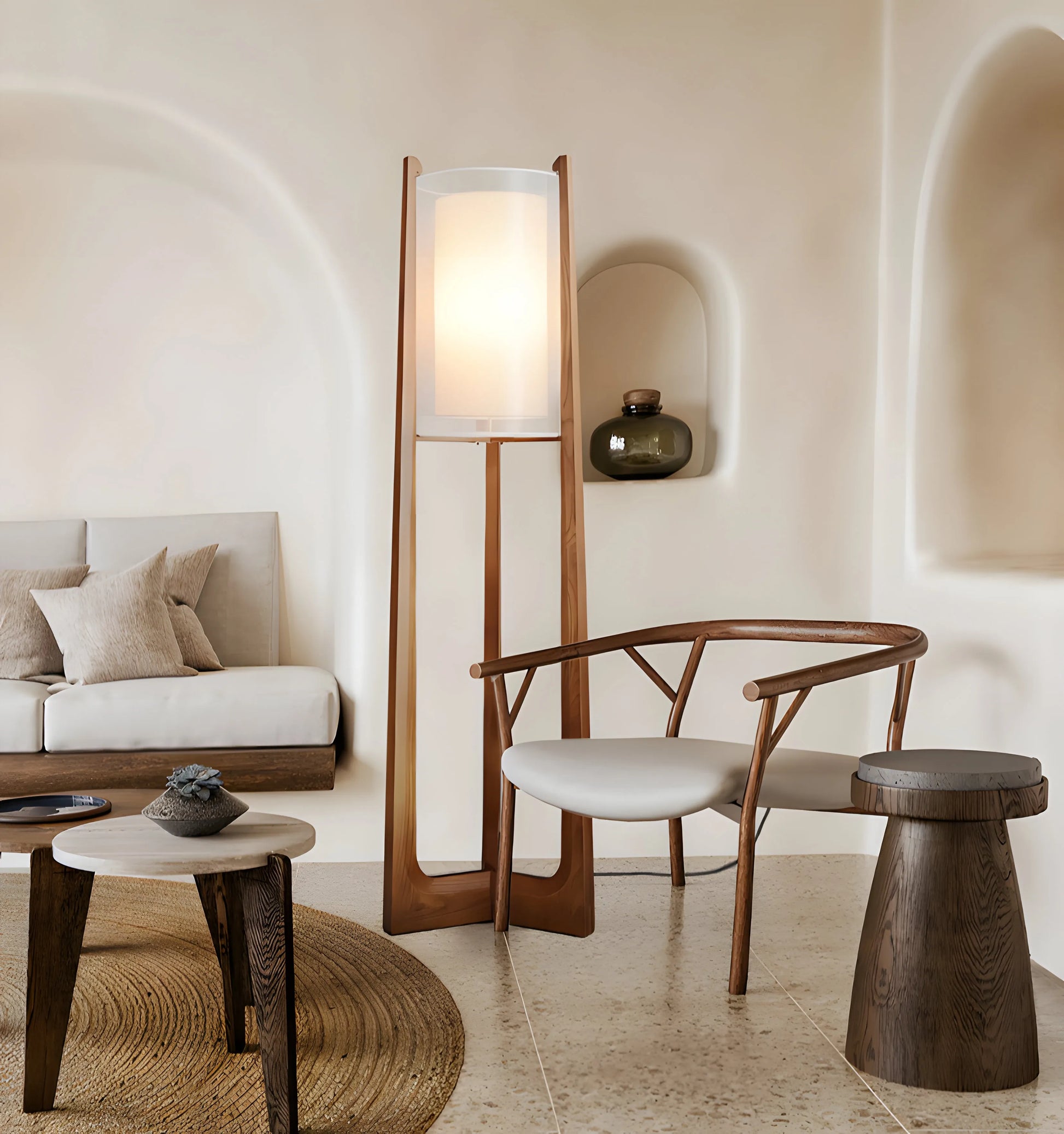 Quinn Lantern Floor Lamp - Yiarolight