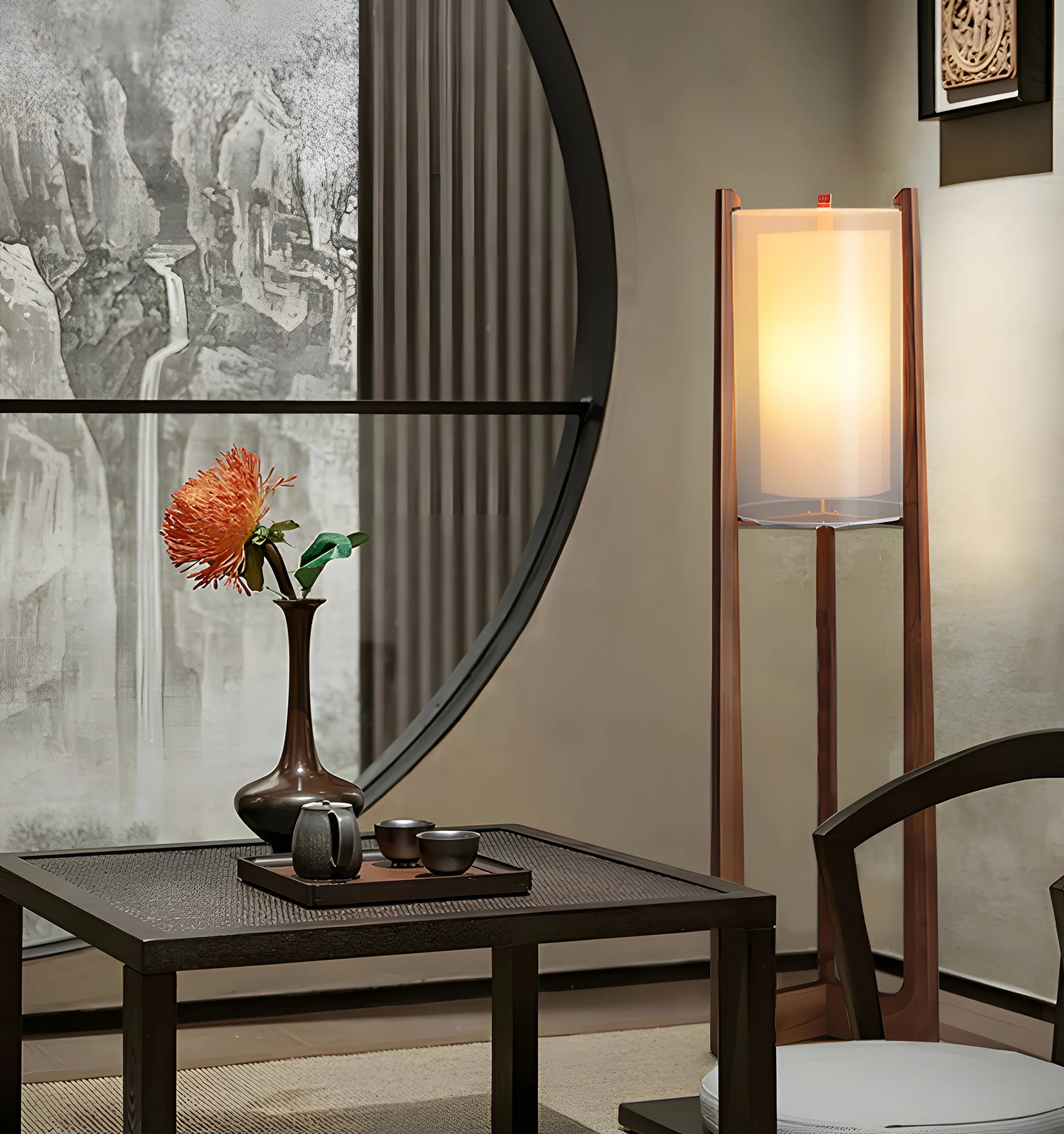 Quinn Lantern Floor Lamp - Yiarolight