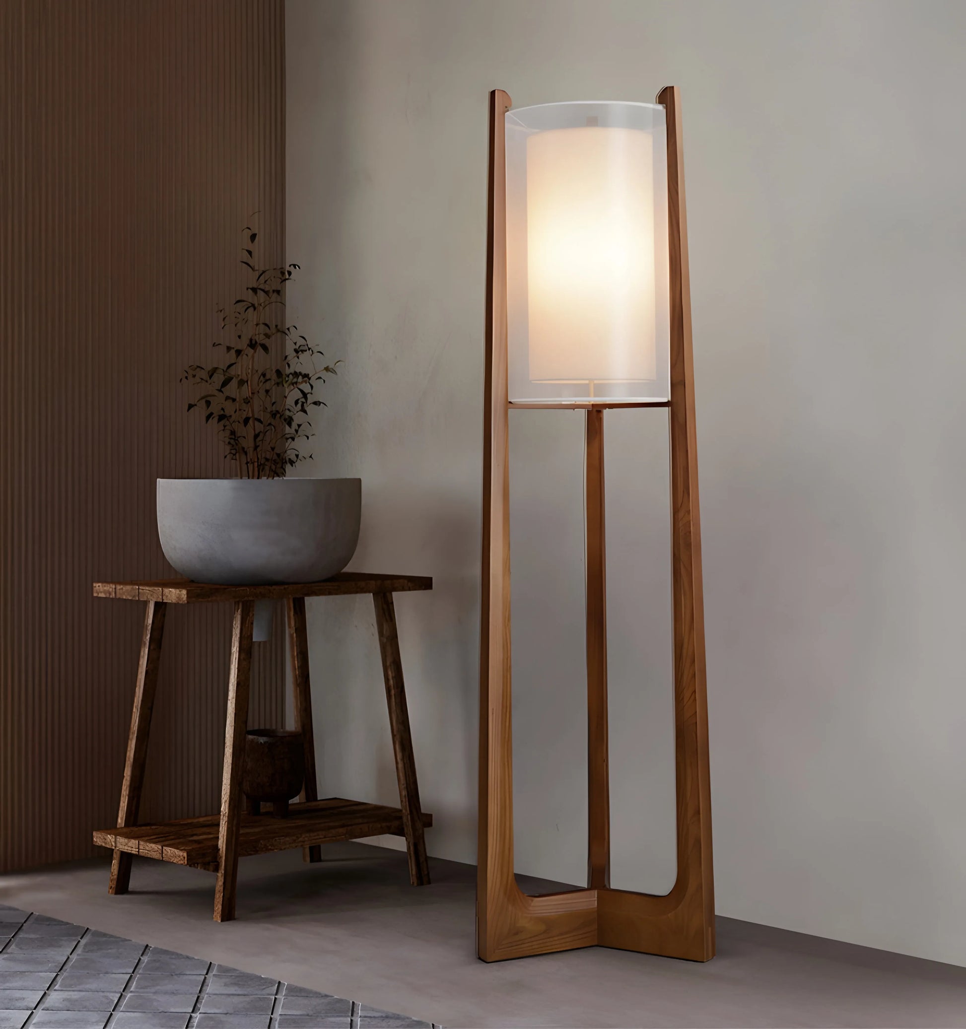 Quinn Lantern Floor Lamp - Yiarolight