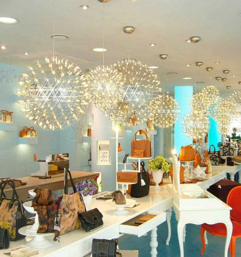 Silver Spark Ball Chandelier - Yiarolight