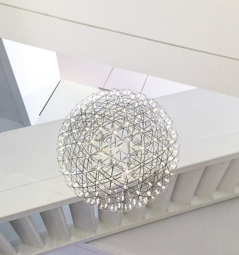 Silver Spark Ball Chandelier - Yiarolight