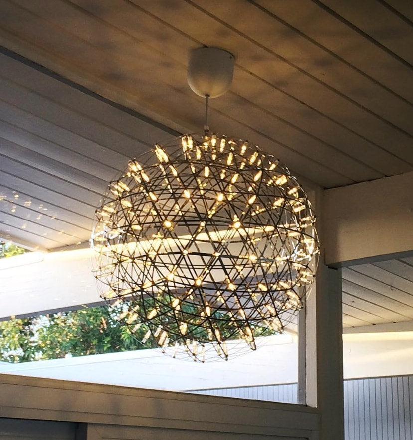 Silver Spark Ball Chandelier - Yiarolight