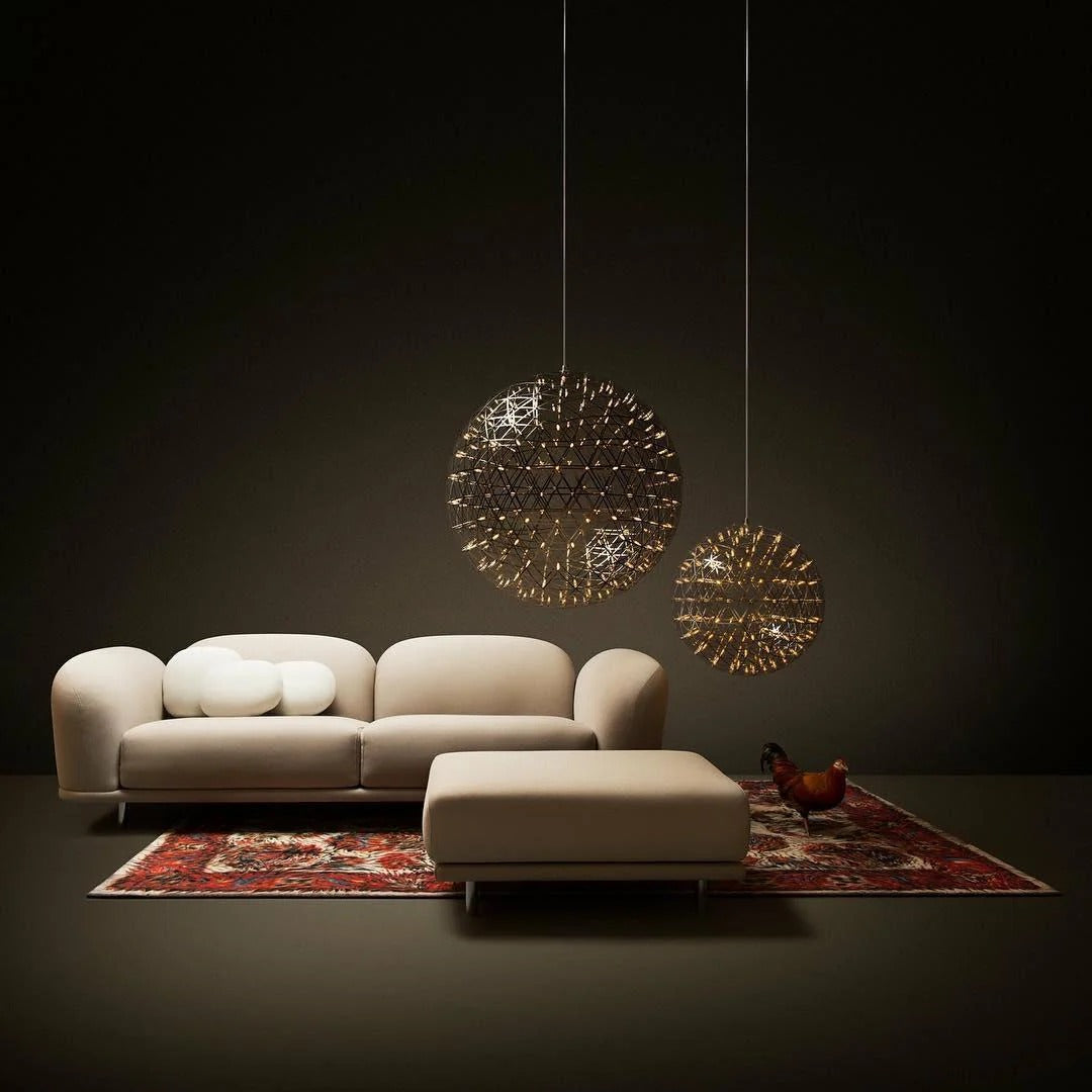 Silver Spark Ball Chandelier - Yiarolight