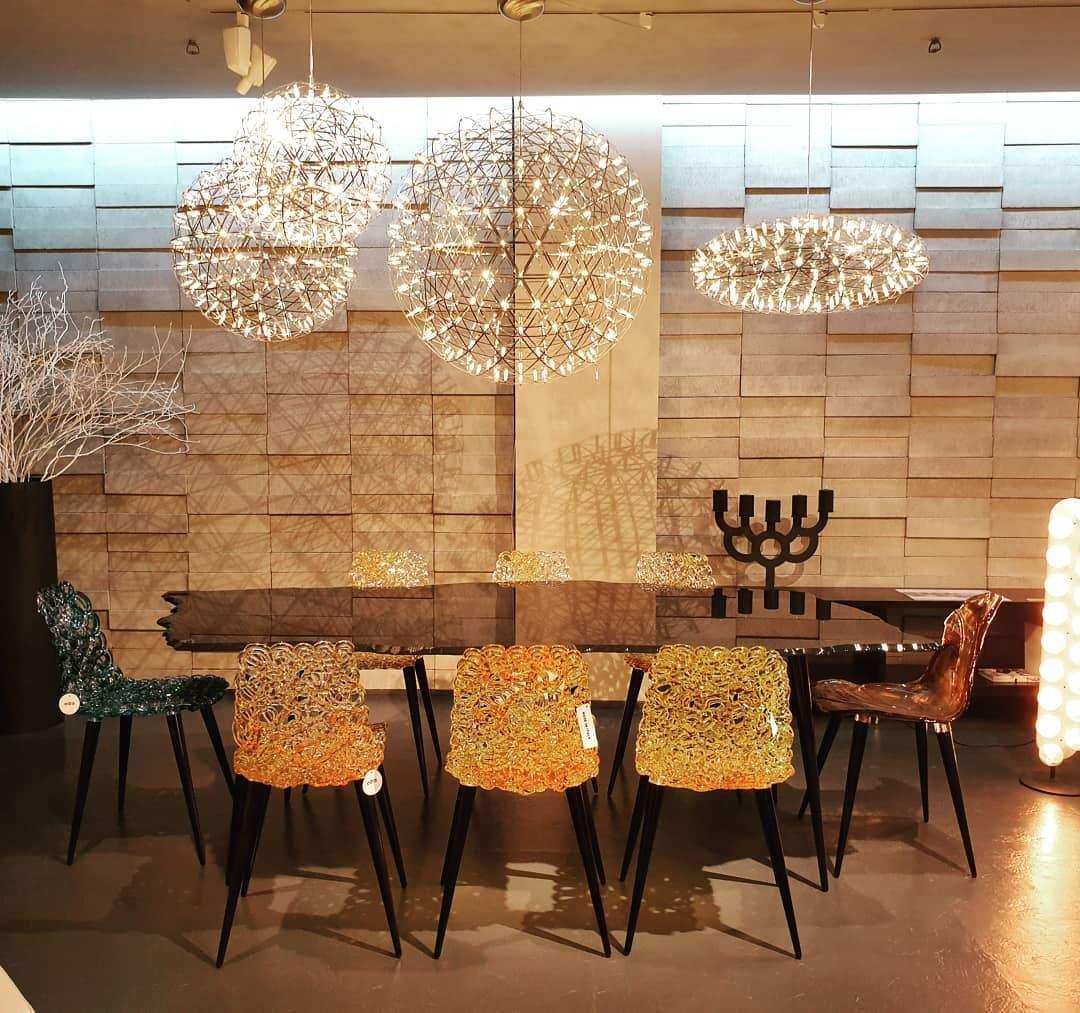 Silver Spark Ball Chandelier - Yiarolight