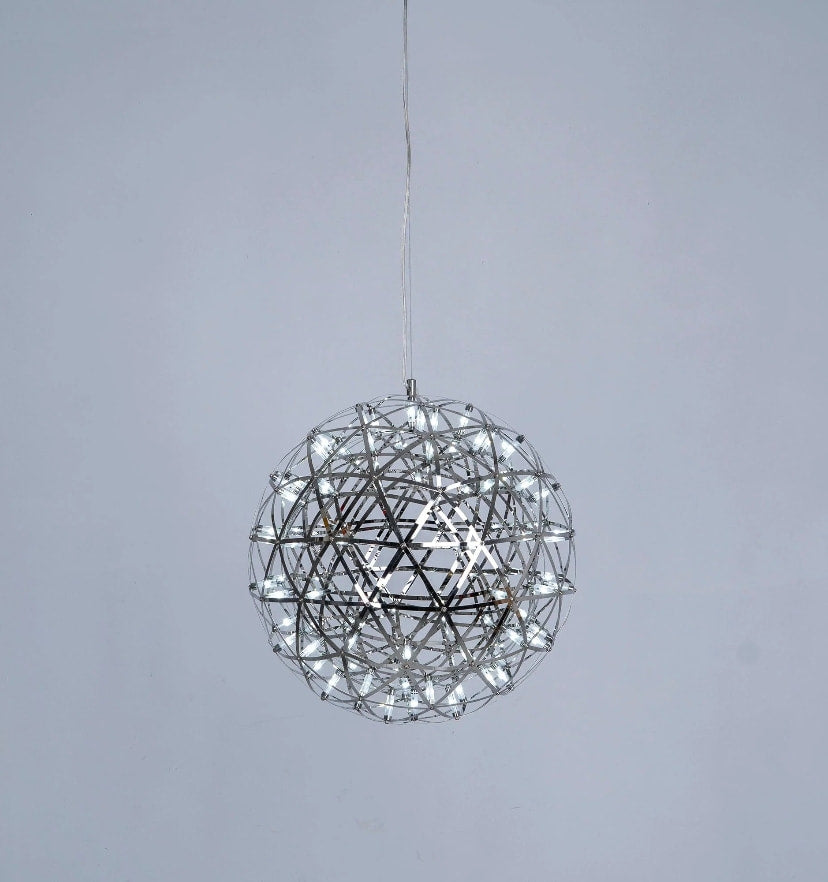 Silver Spark Ball Chandelier - Yiarolight