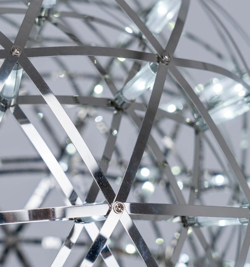 Silver Spark Ball Chandelier - Yiarolight