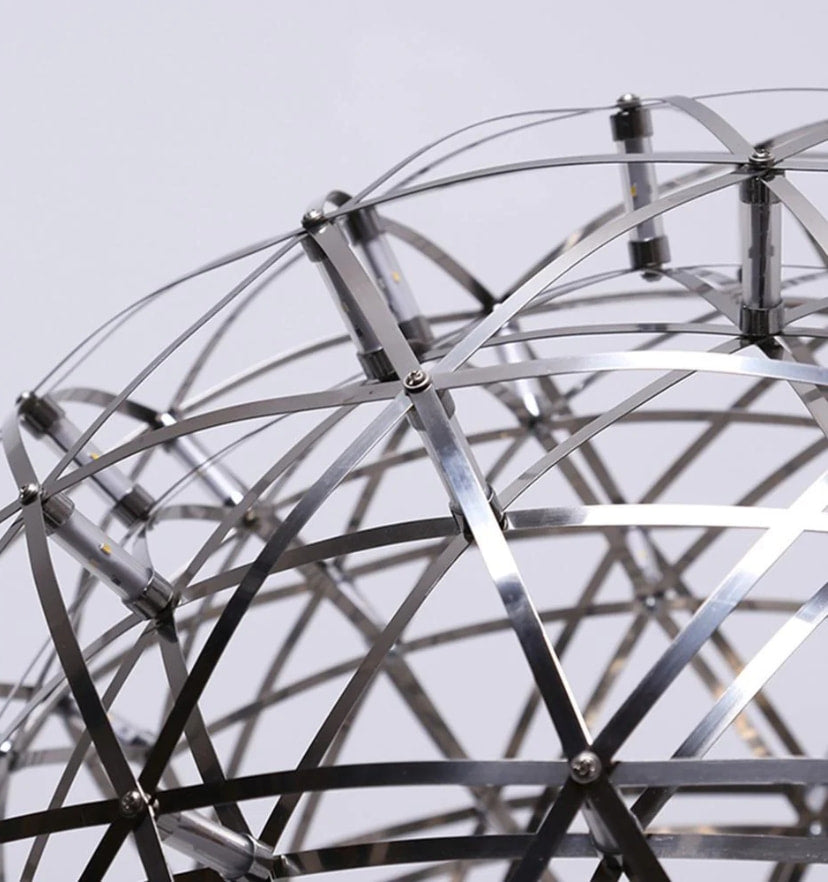 Silver Spark Ball Chandelier - Yiarolight