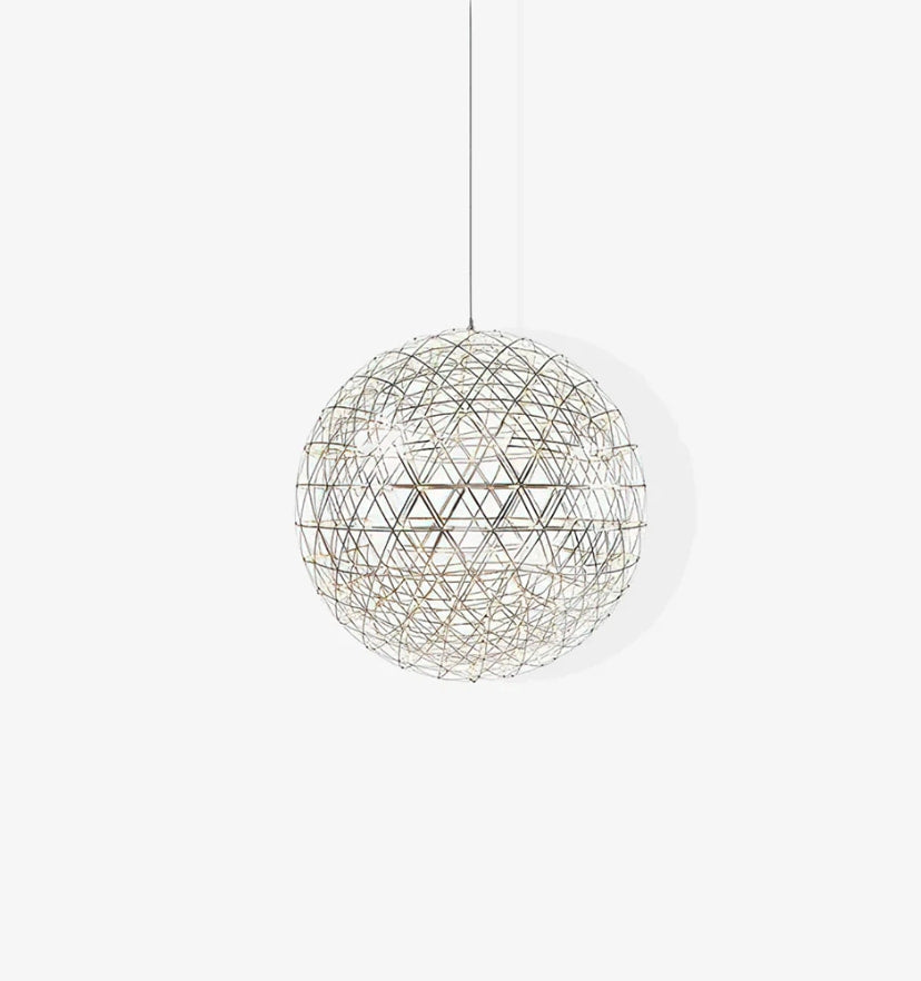 Silver Spark Ball Chandelier - Yiarolight