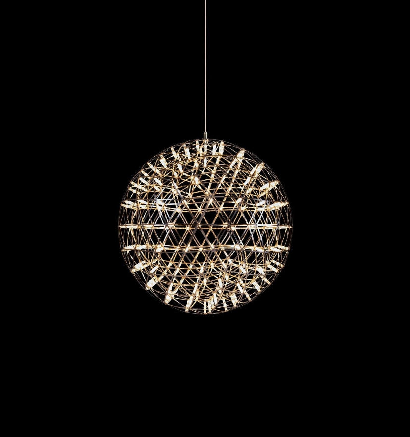 Silver Spark Ball Chandelier - Yiarolight