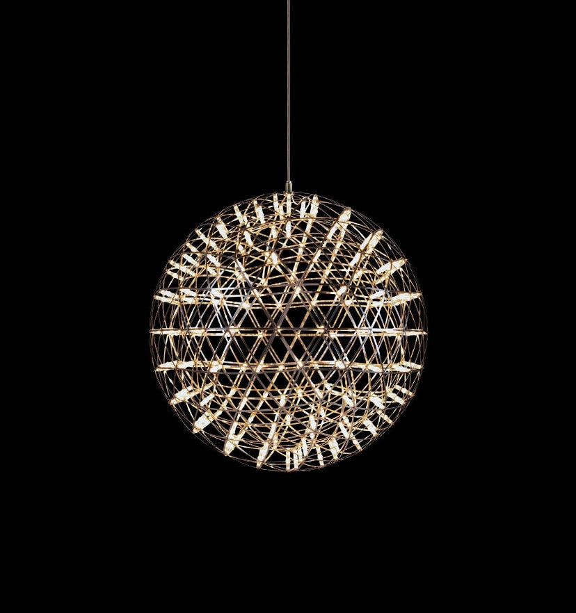 Silver Spark Ball Chandelier - Yiarolight