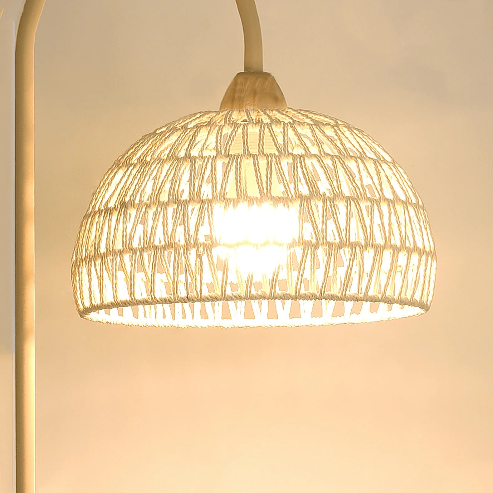Rattan Arch Floor Lamp - Yiarolight