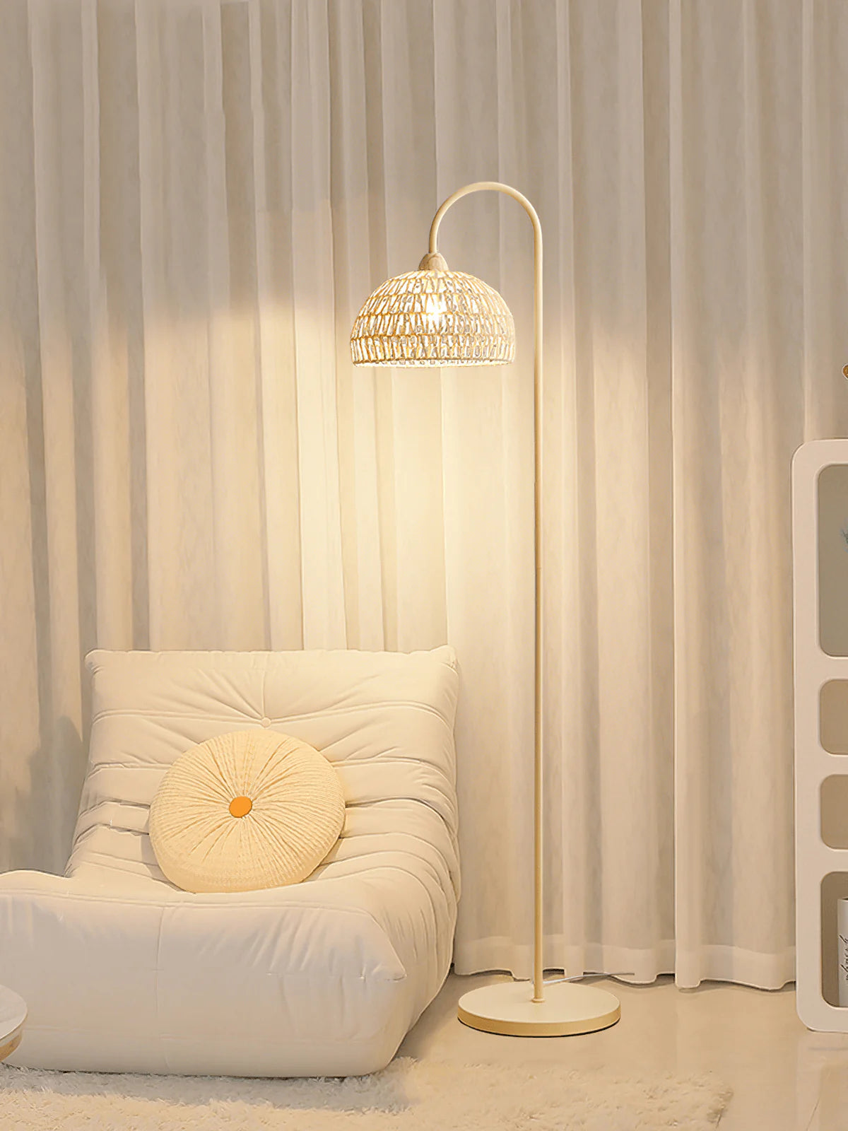 Rattan Arch Floor Lamp - Yiarolight