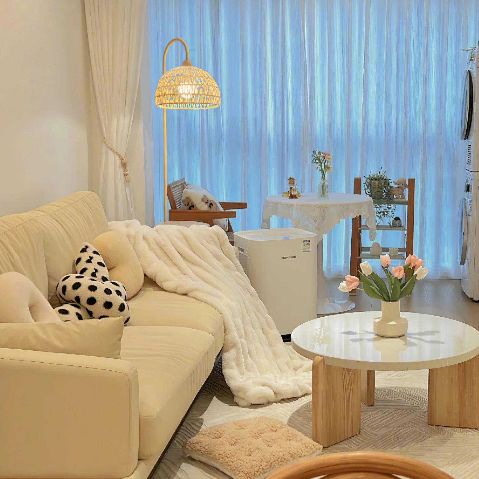 Rattan Arch Floor Lamp - Yiarolight