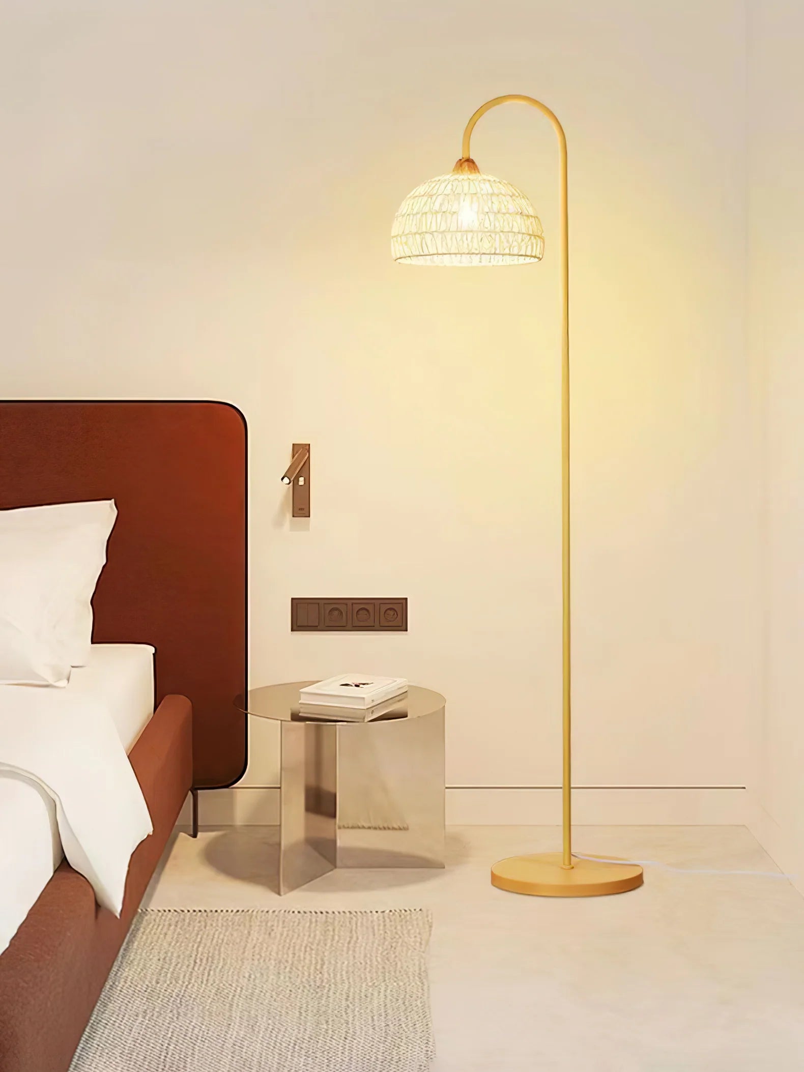 Rattan Arch Floor Lamp - Yiarolight