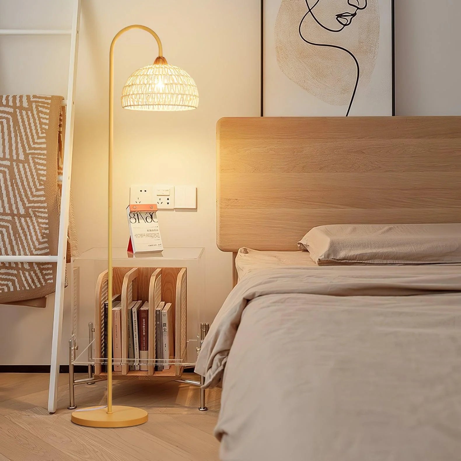 Rattan Arch Floor Lamp - Yiarolight