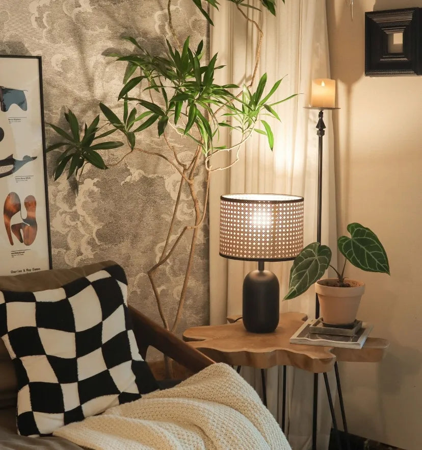Rattan Table Lamp - Auraolight