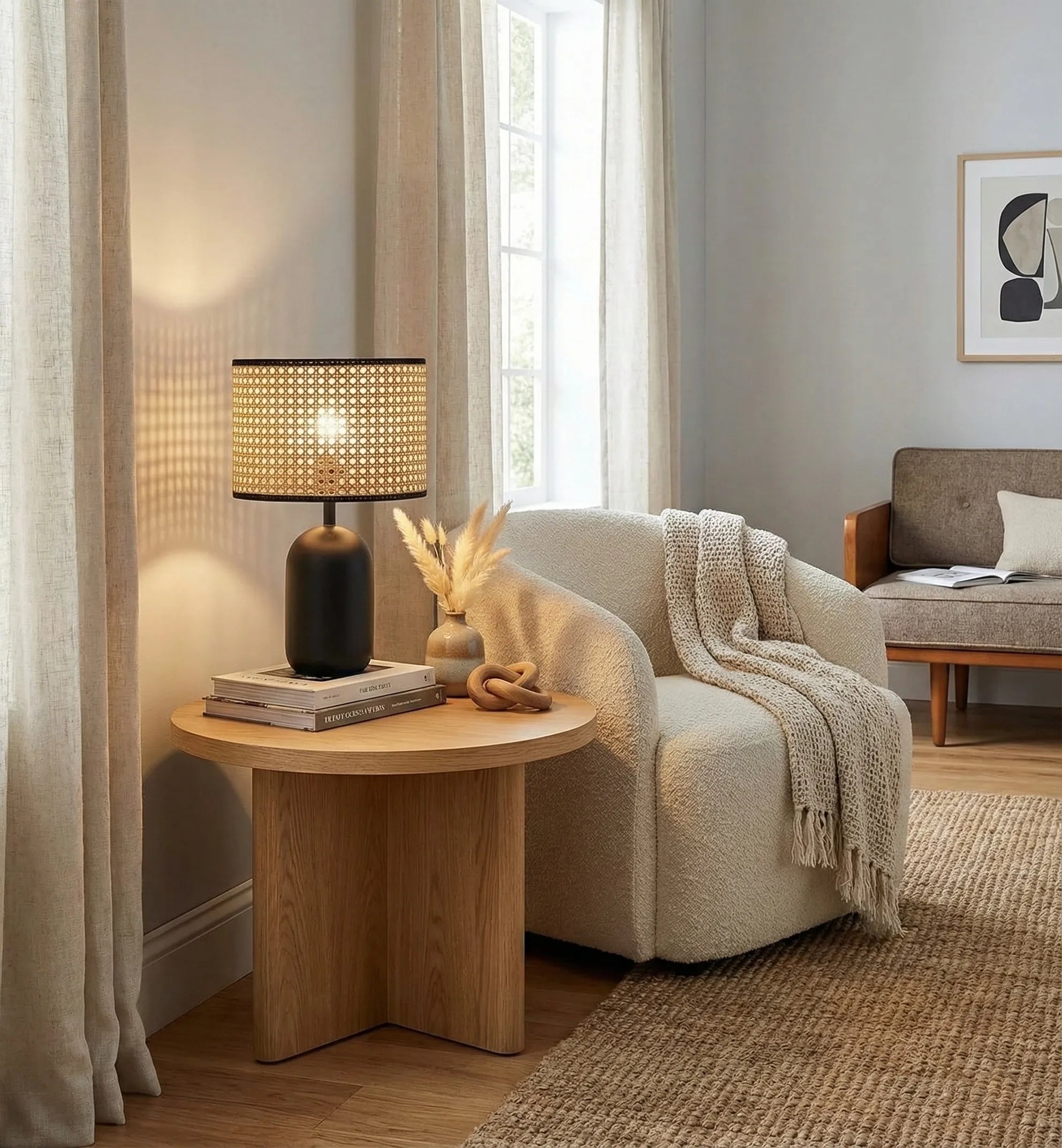 Rattan Table Lamp
