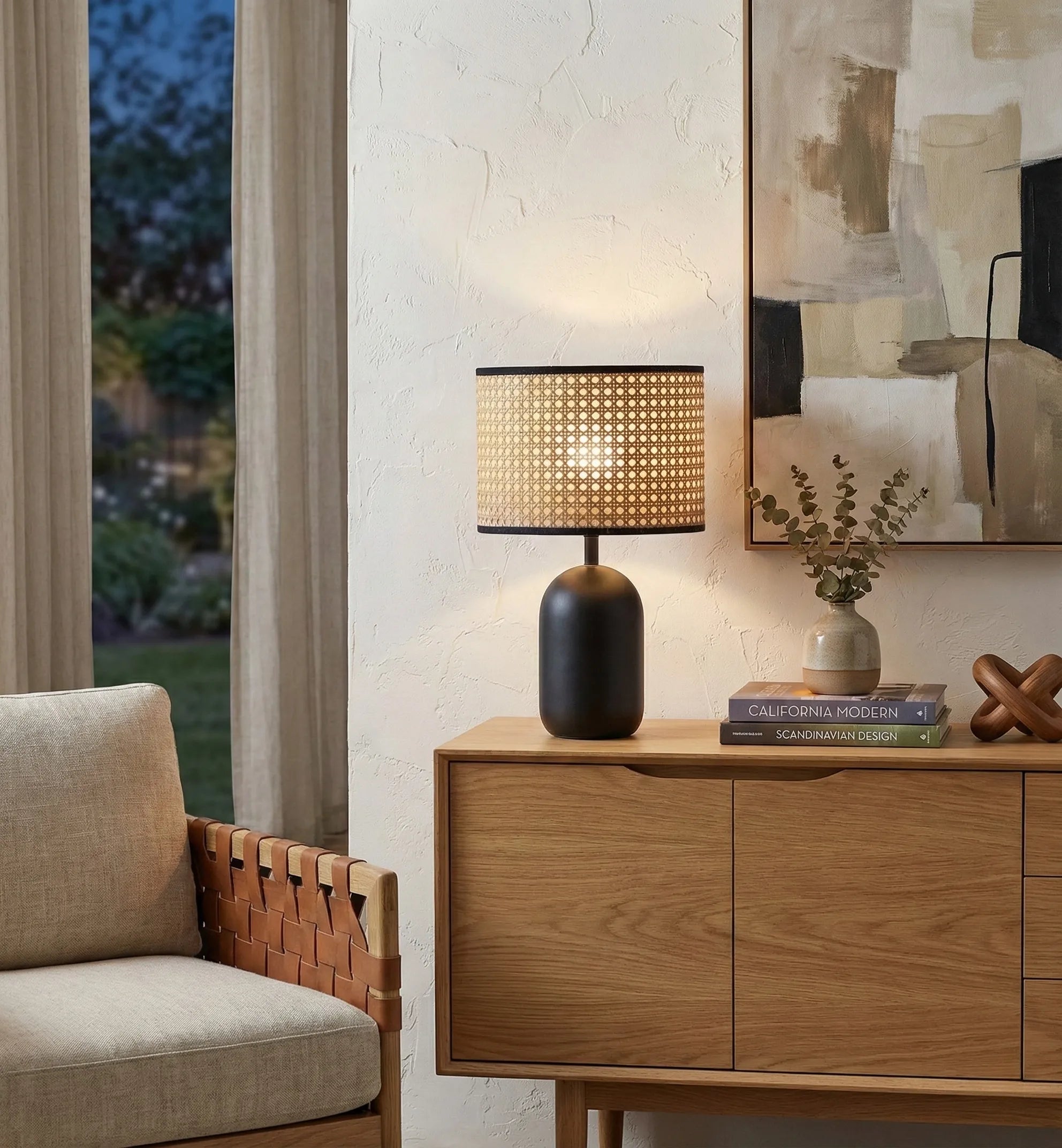Rattan Table Lamp