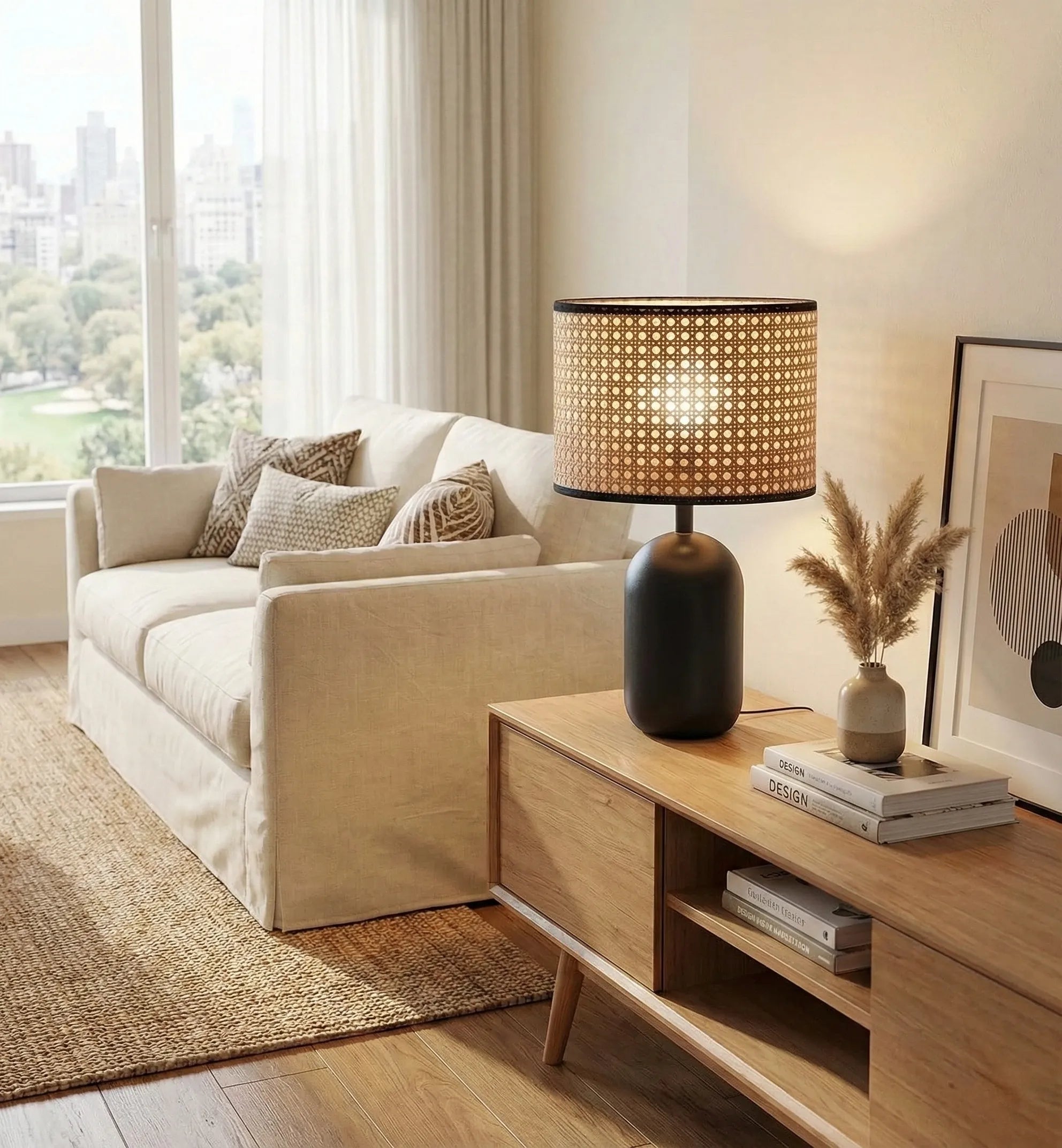 Rattan Table Lamp