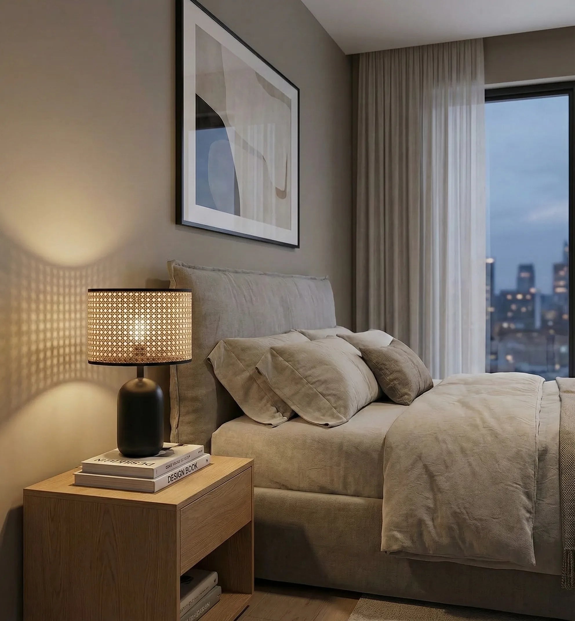 Rattan Table Lamp