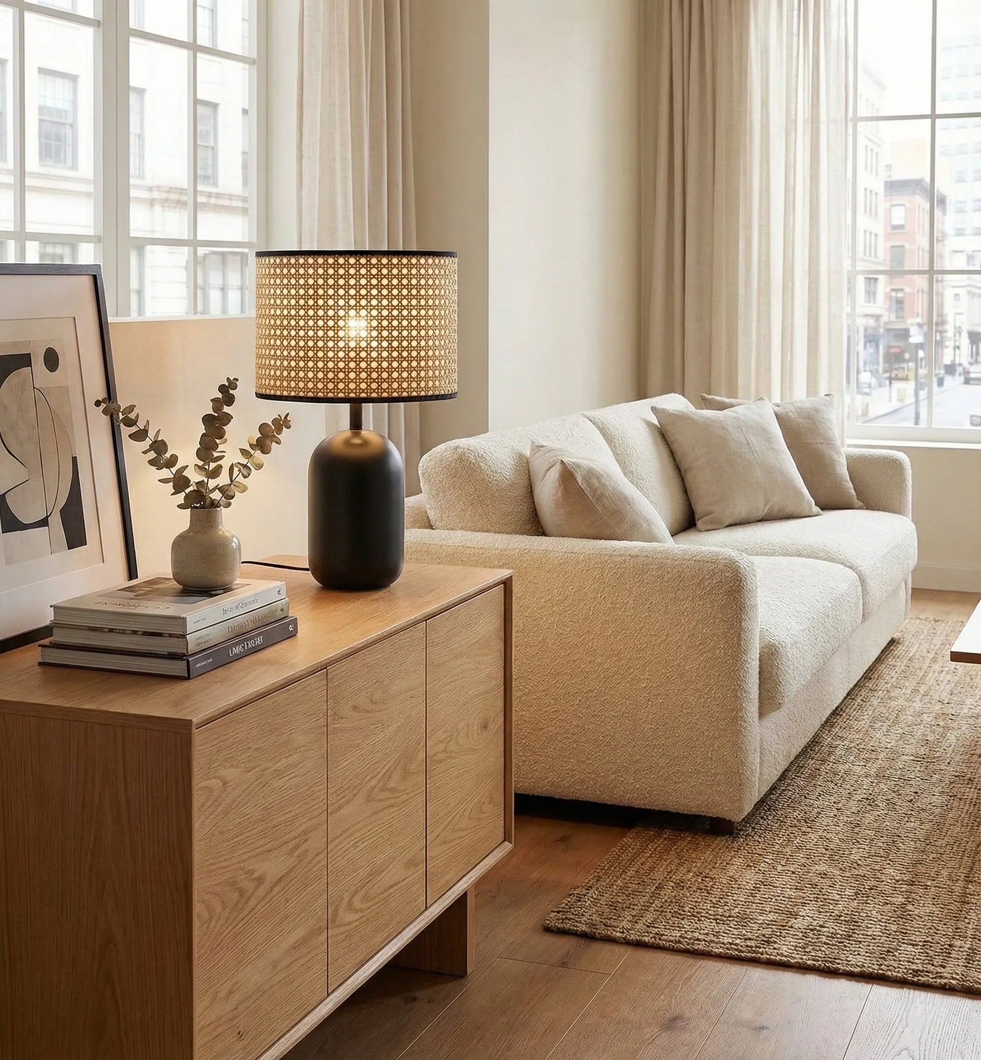 Rattan Table Lamp