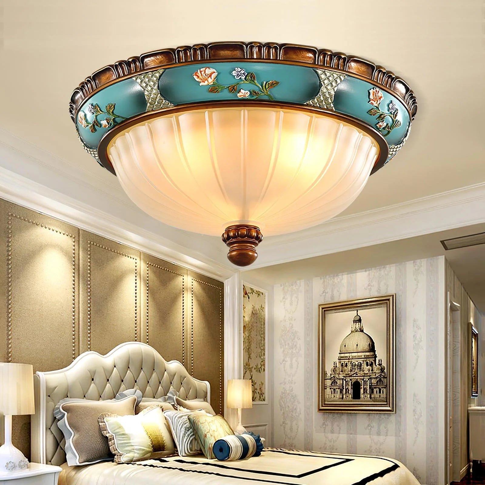 Retro Floral Recessed Ceiling Light - Yiarolight