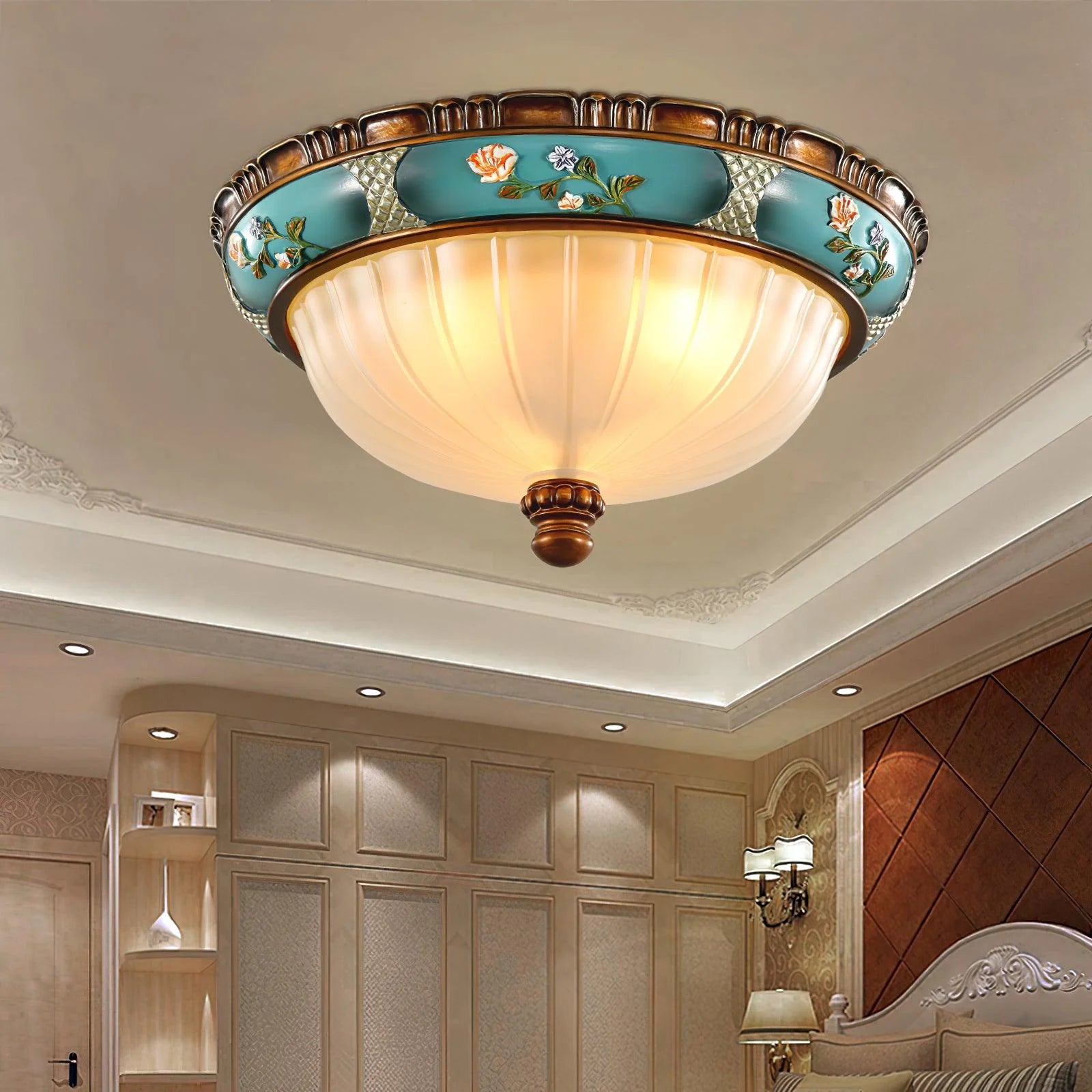 Retro Floral Recessed Ceiling Light - Yiarolight
