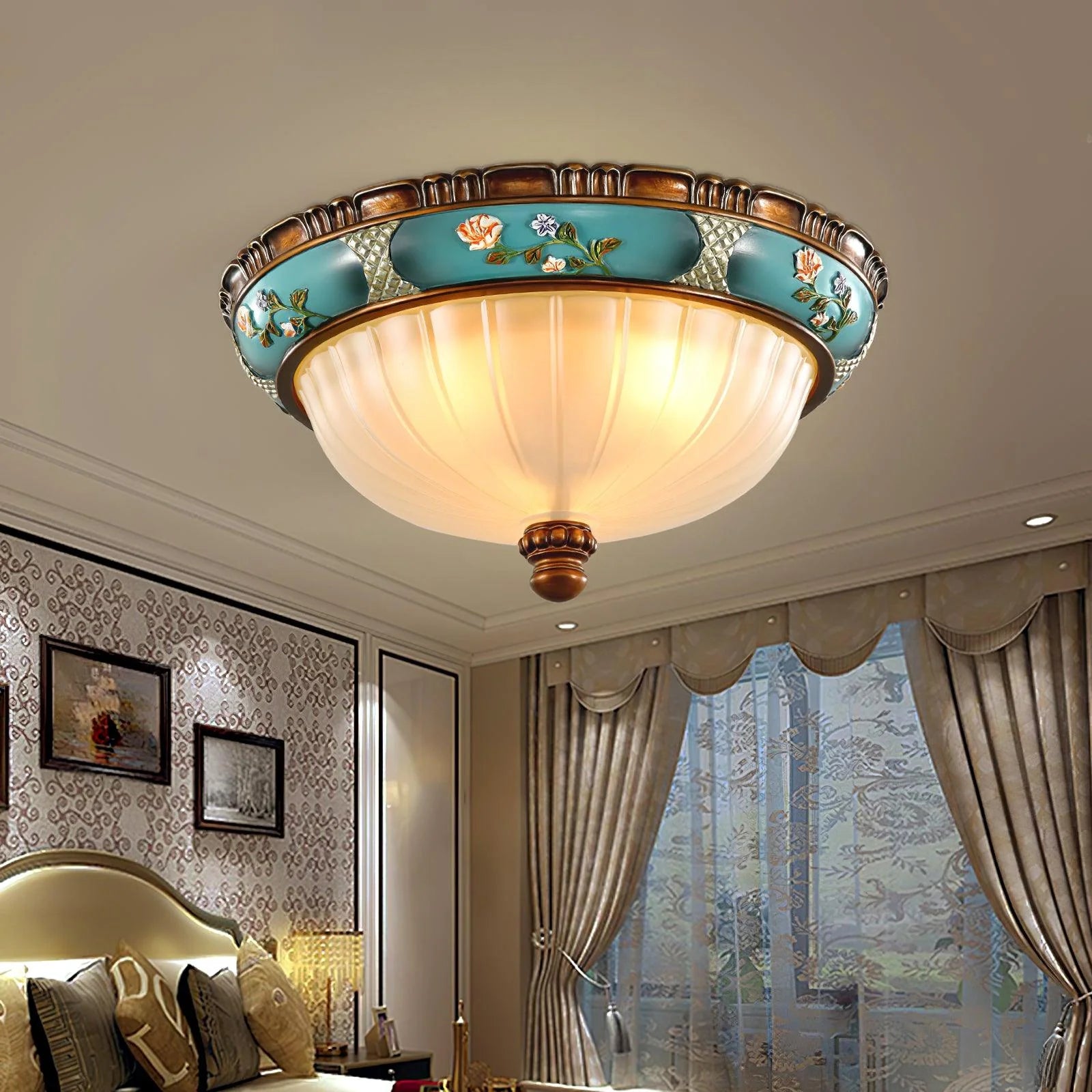Retro Floral Recessed Ceiling Light - Yiarolight