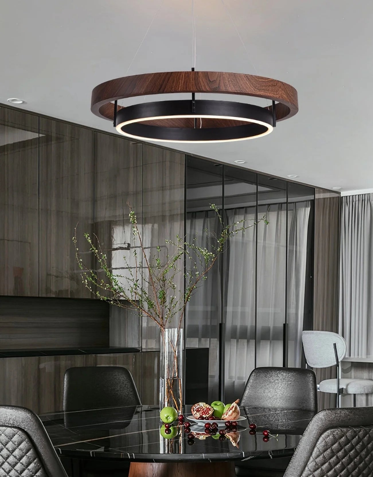 Ring Dunst Chandelier - Yiarolight