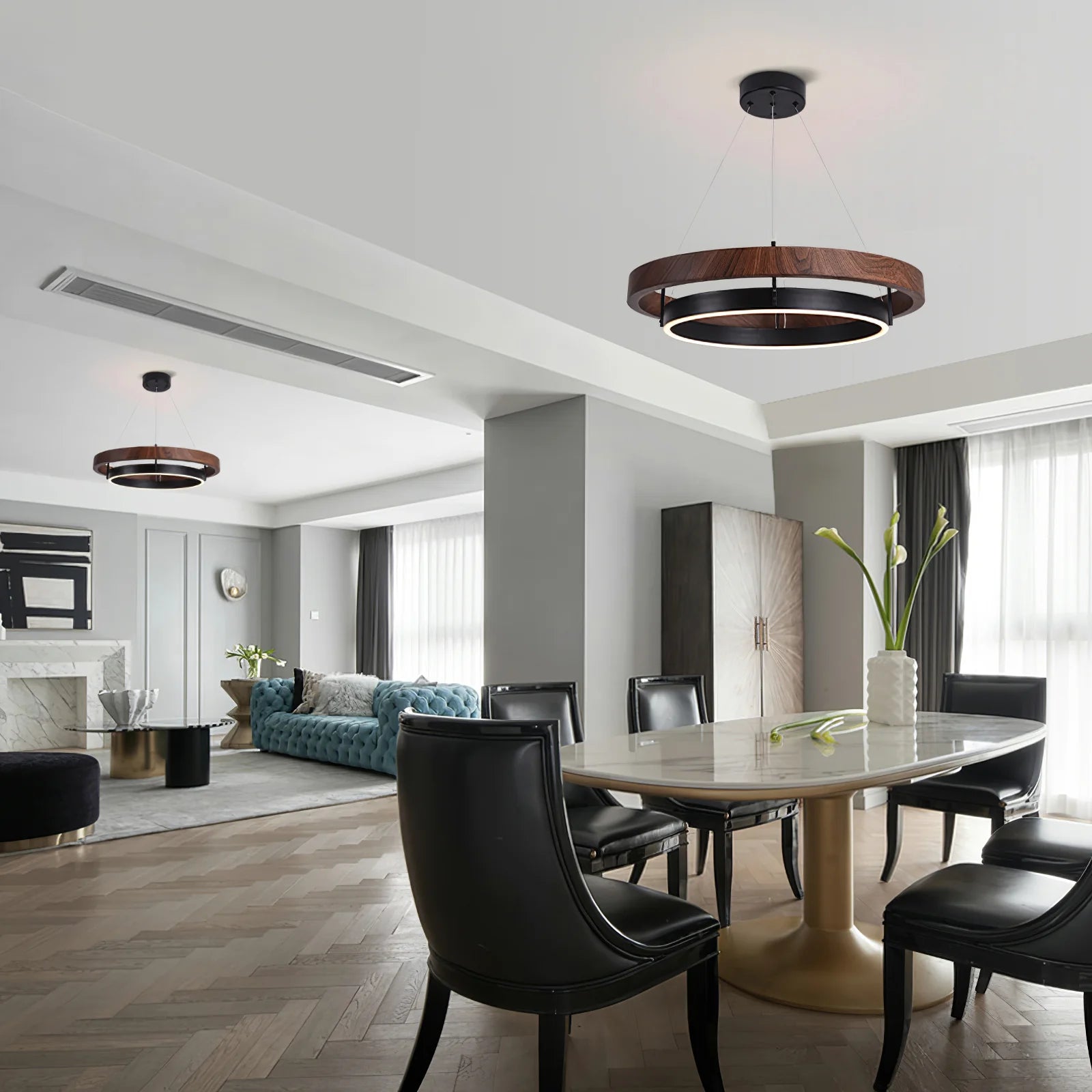 Ring Dunst Chandelier - Yiarolight