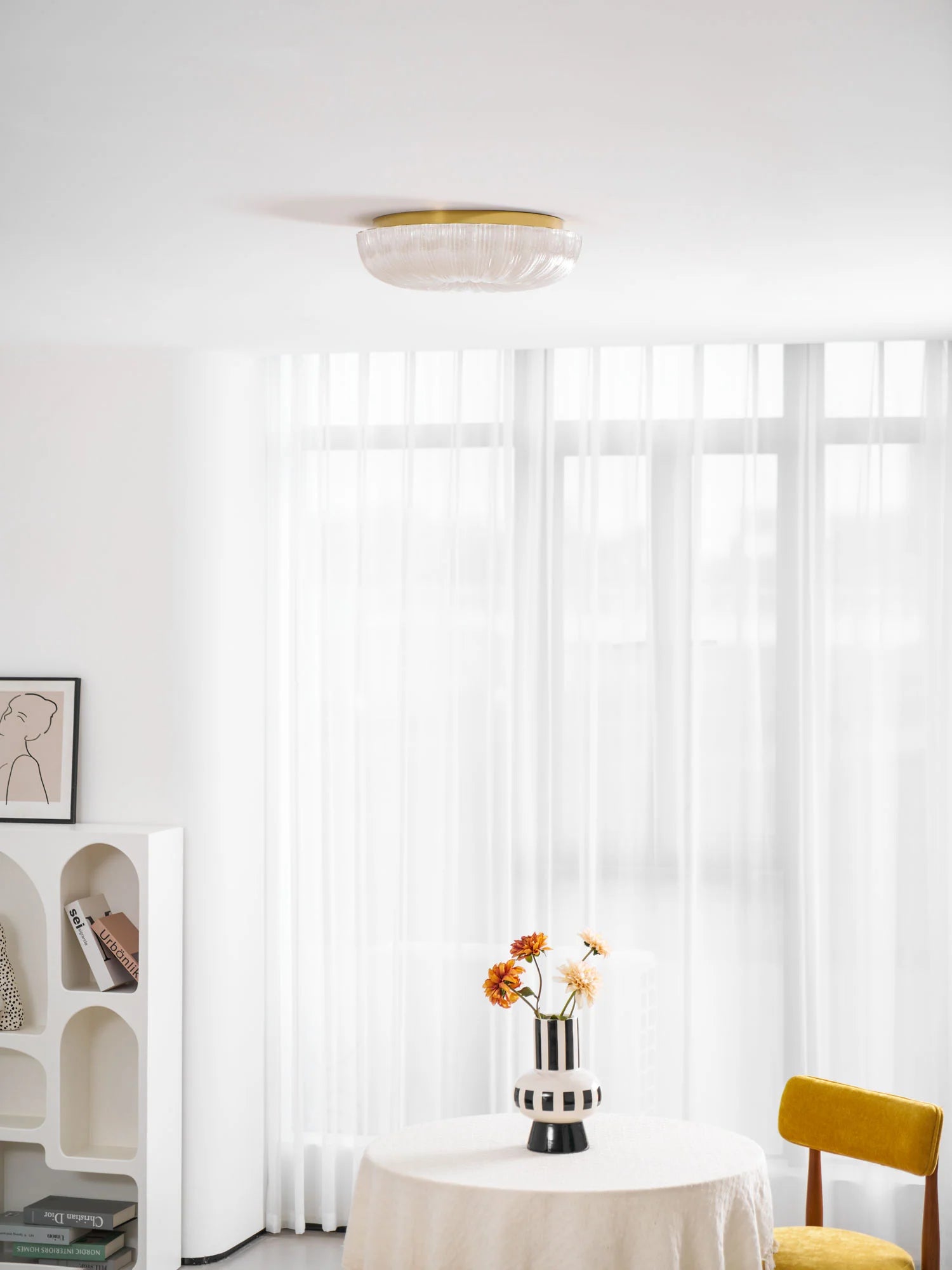 Ripple Glass Ceiling Light - Yiarolight
