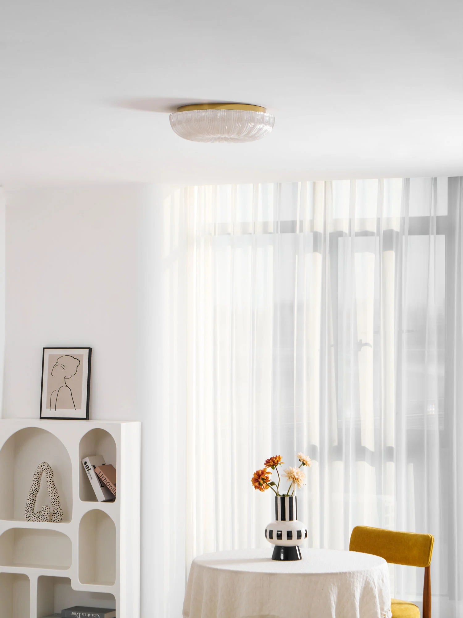 Ripple Glass Ceiling Light - Yiarolight
