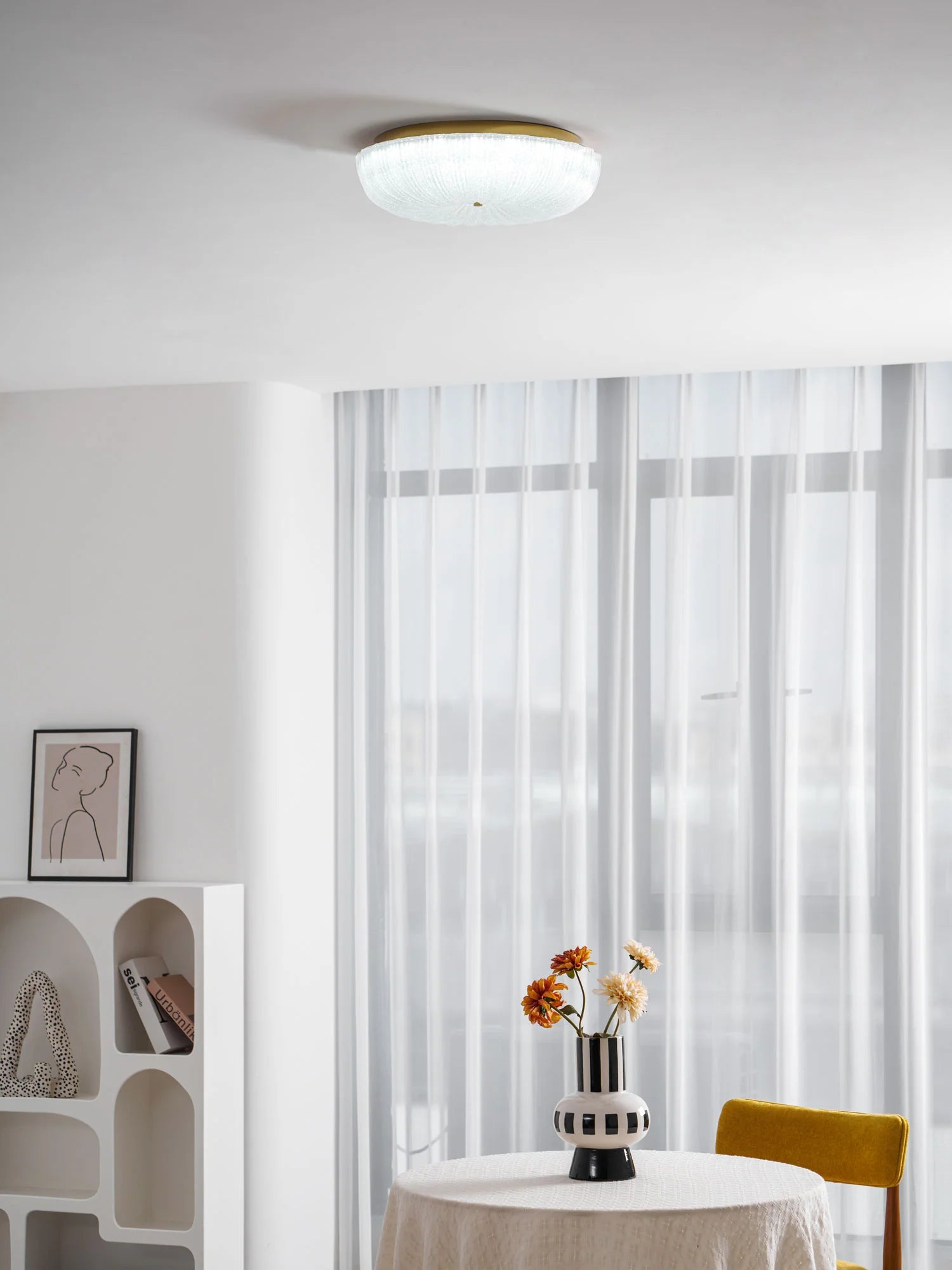Ripple Glass Ceiling Light - Yiarolight