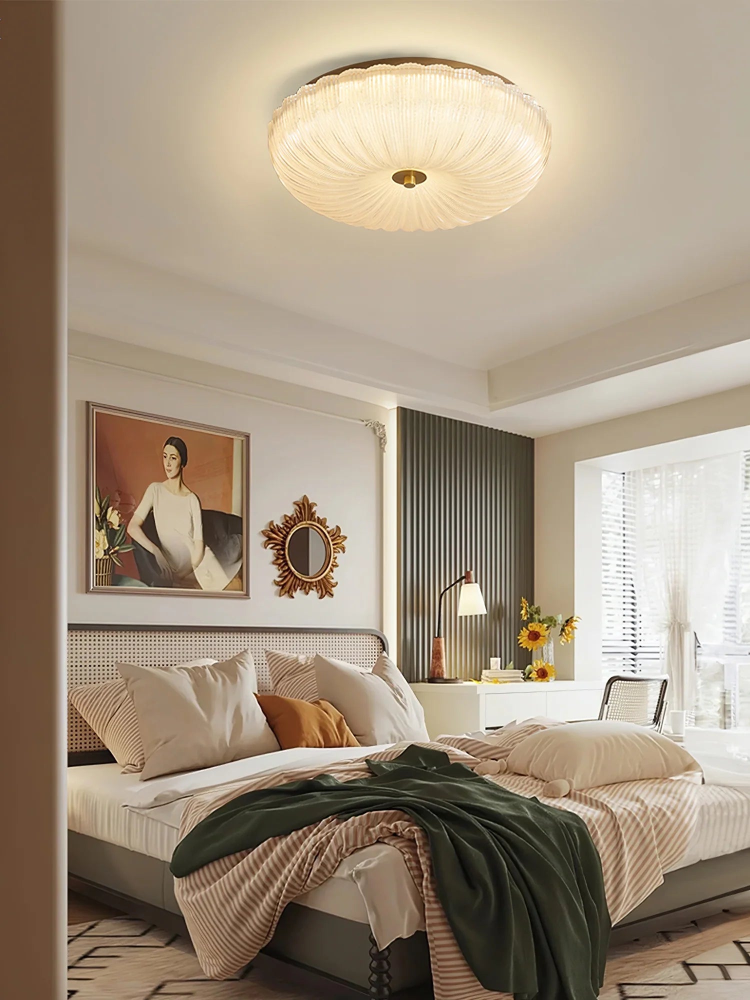 Ripple Glass Ceiling Light - Yiarolight