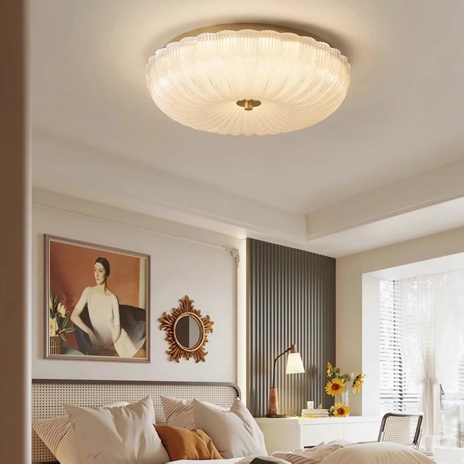Ripple Glass Ceiling Light - Yiarolight