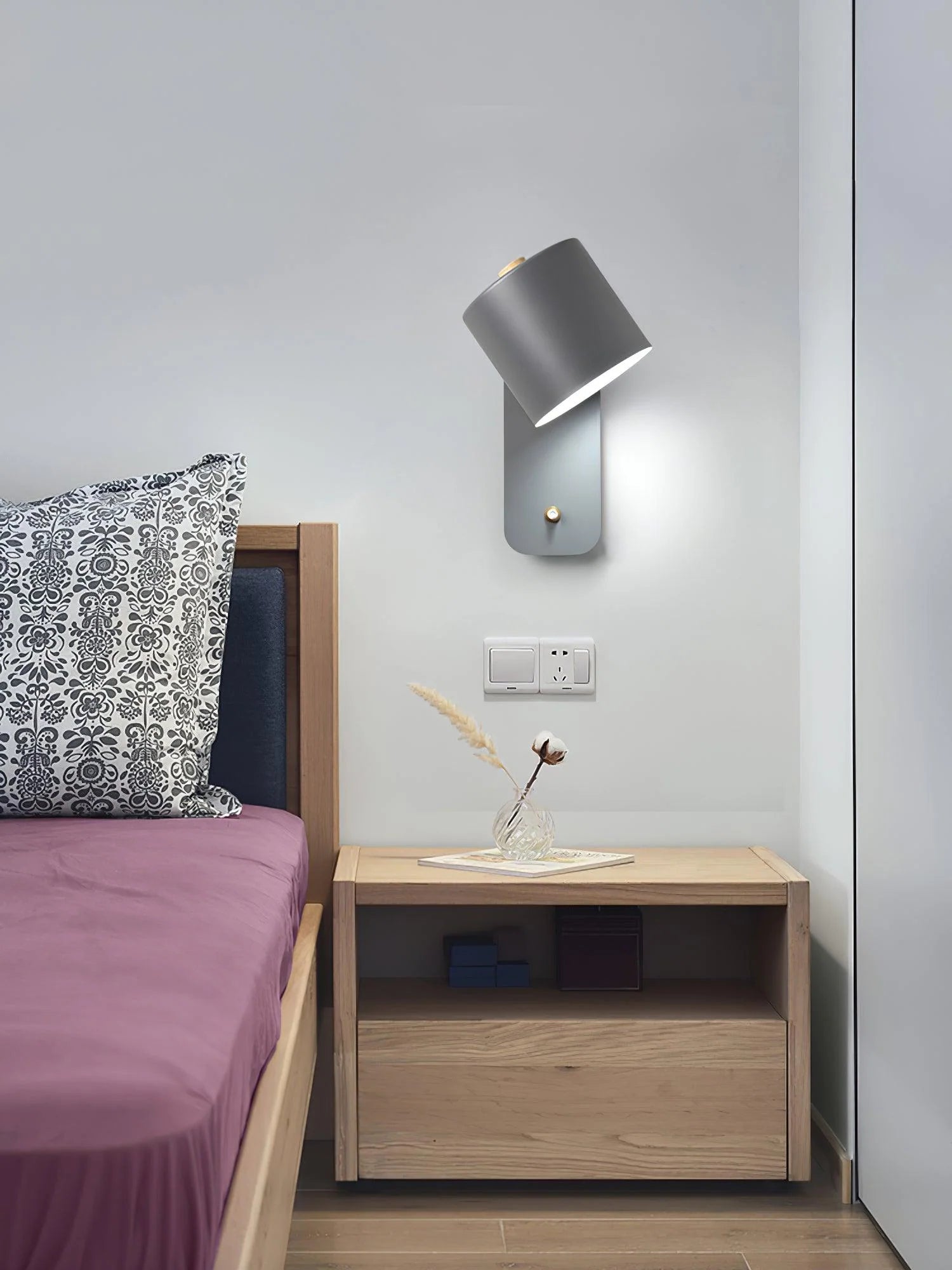 Rotatable Cylinder Plug-in Wall Lamp - Yiarolight