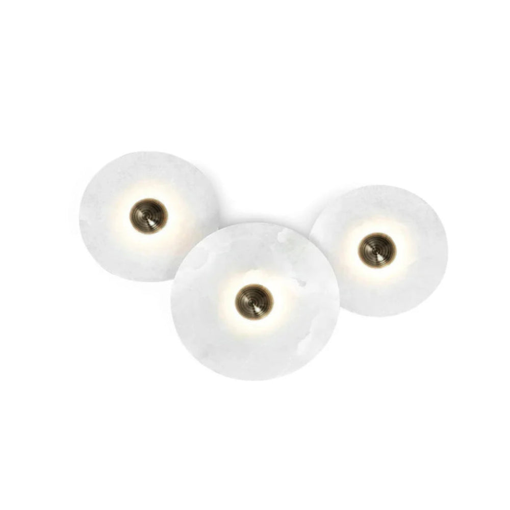 Round Alabaster Combination Wall Lamp - Yiarolight