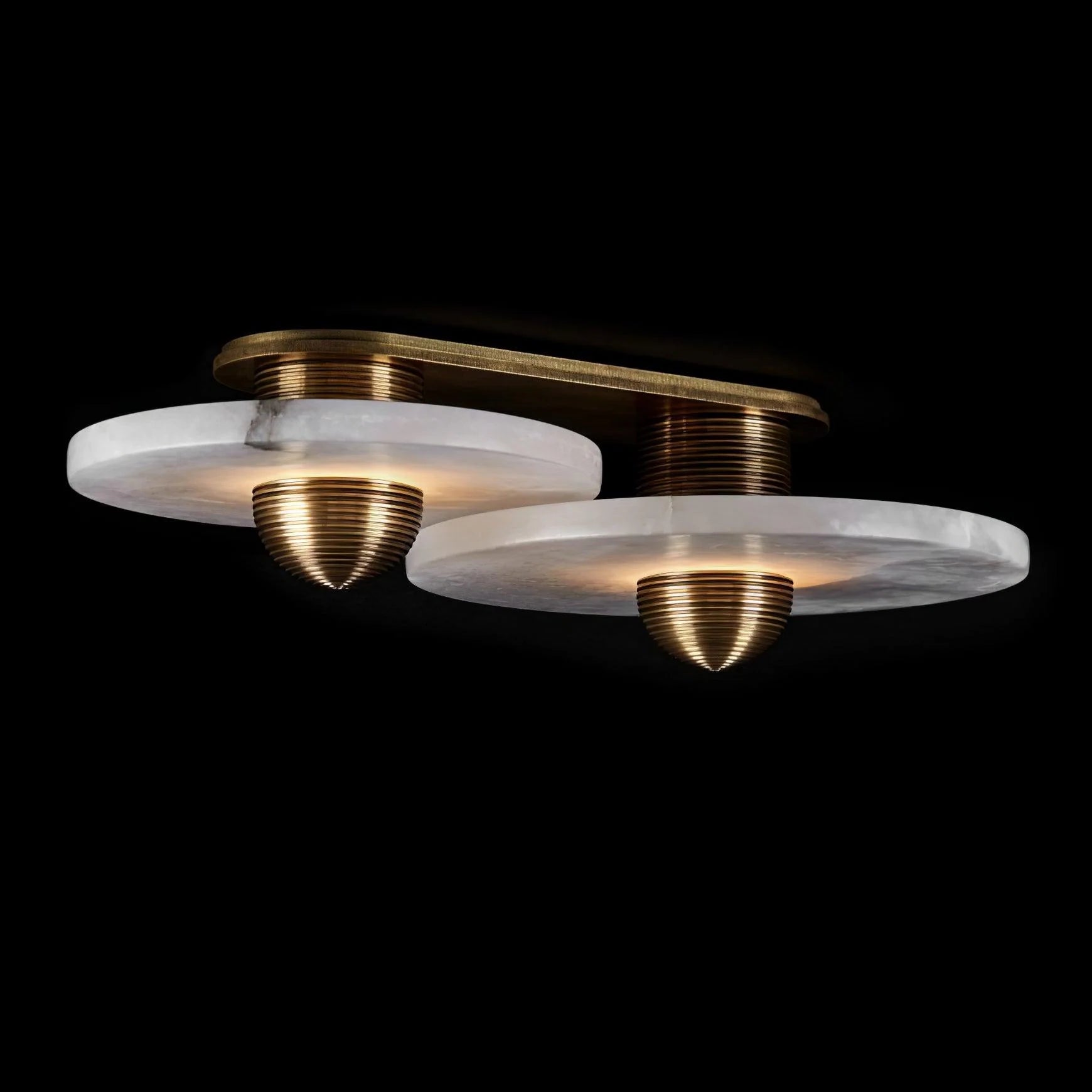 Round Alabaster Combination Wall Lamp - Yiarolight