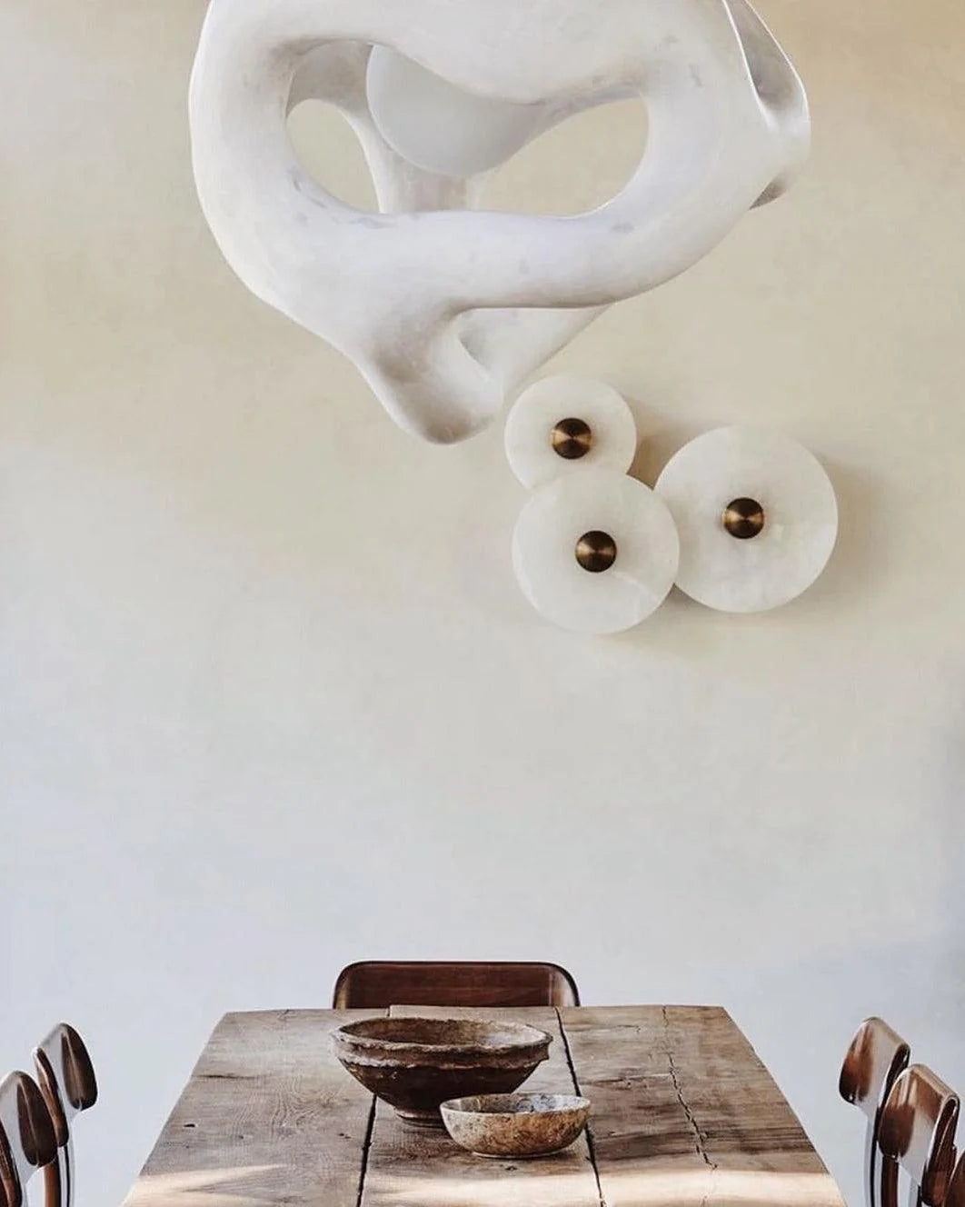 Round Alabaster Combination Wall Lamp - Yiarolight