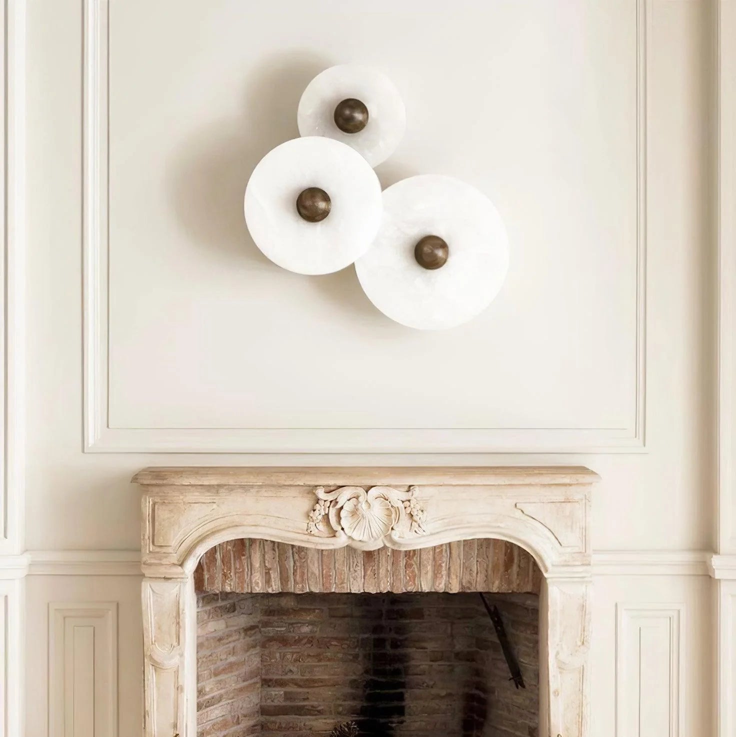 Round Alabaster Combination Wall Lamp - Yiarolight